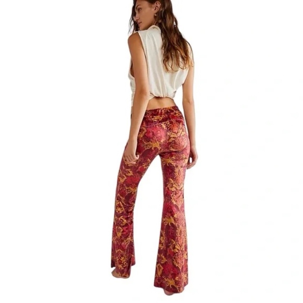 Free People Hold Me Closer Bell Bottom Pants - Picture 4 of 7